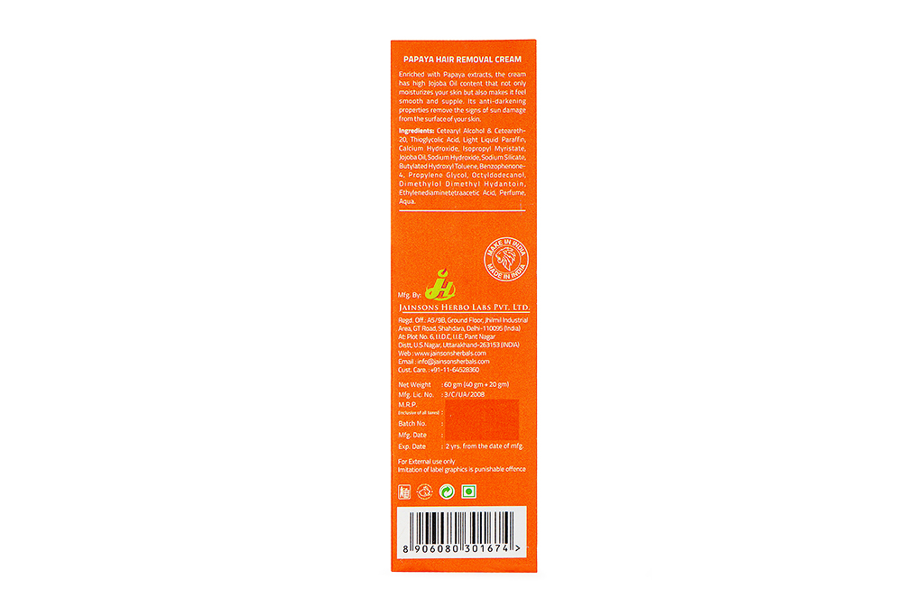 Papaya Hair Removal Cream – Jainsonsherbals